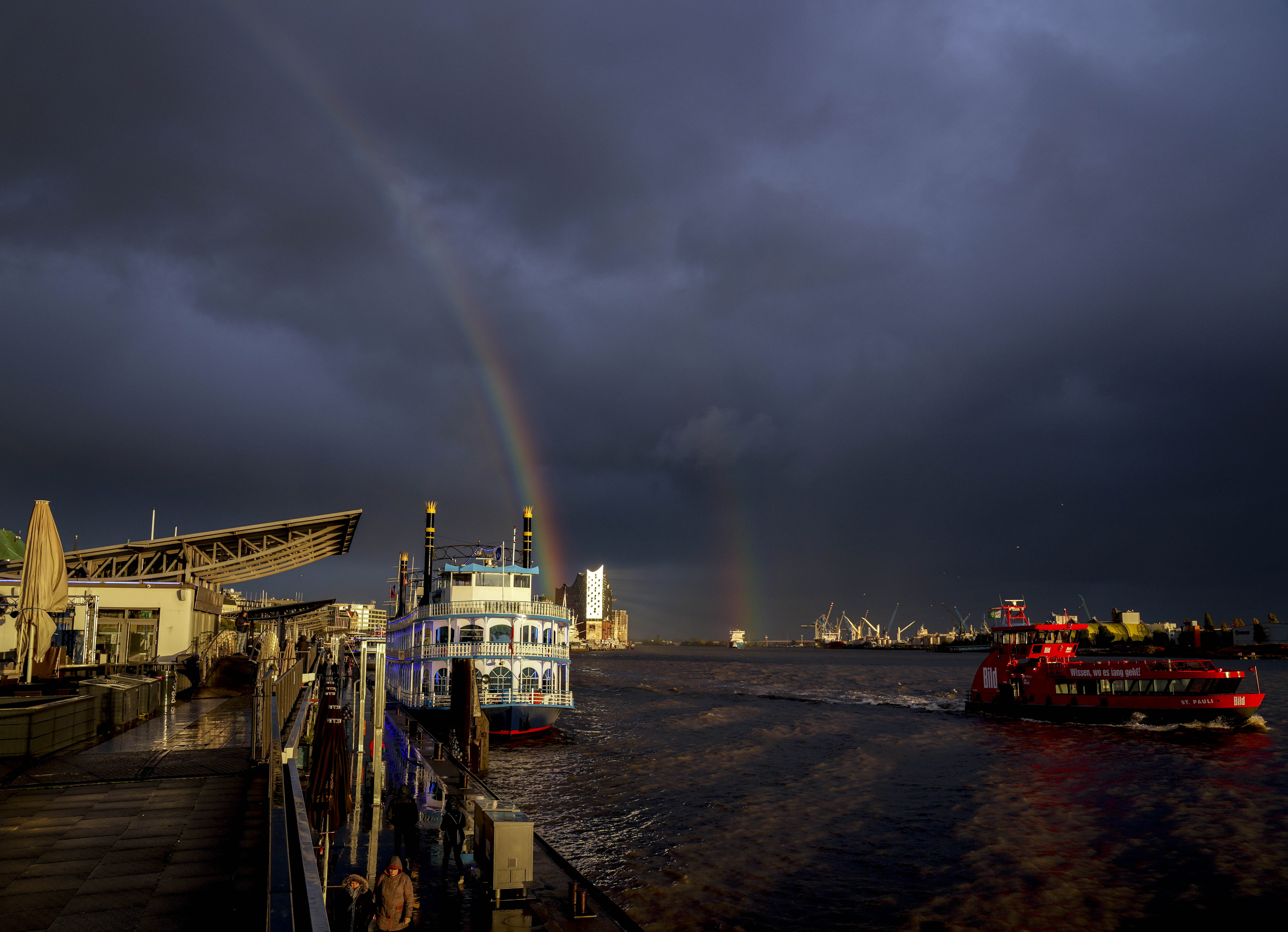 File - Hamburg Germany ferry 