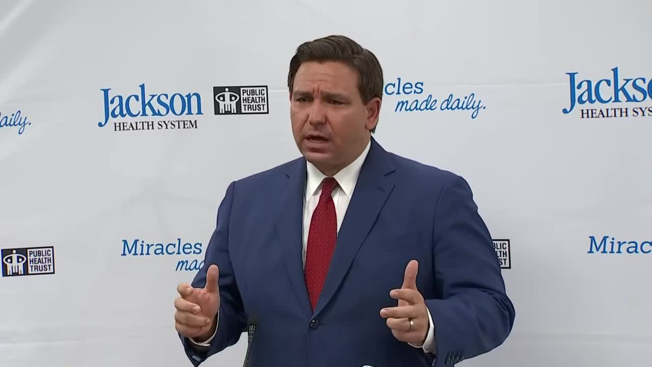 Gov. Ron DeSantis says "all guns blazing" in fight against coronavirus