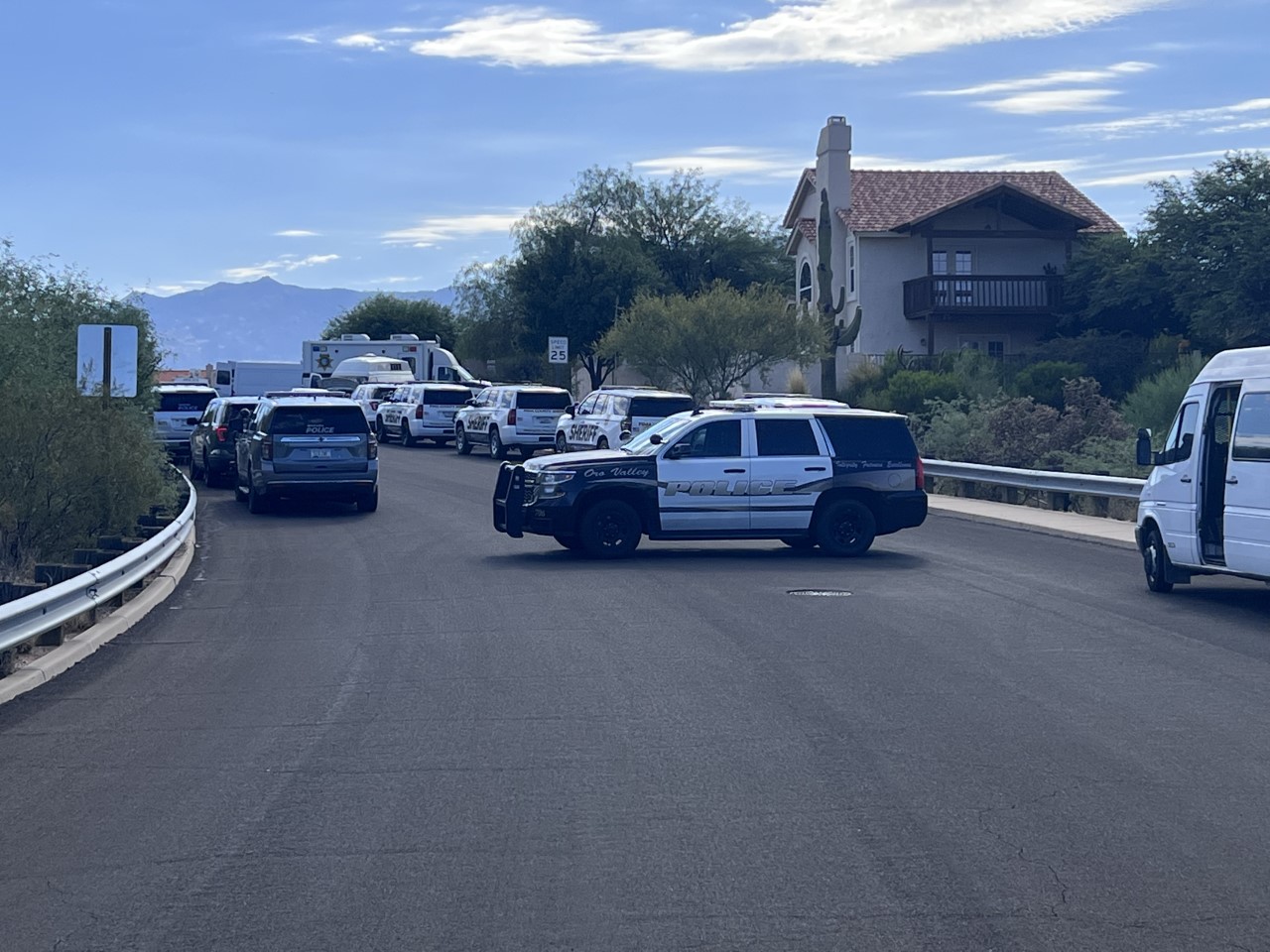 A barricaded man in Oro Valley died by suicide Friday. Oro Valley police responded to a call.