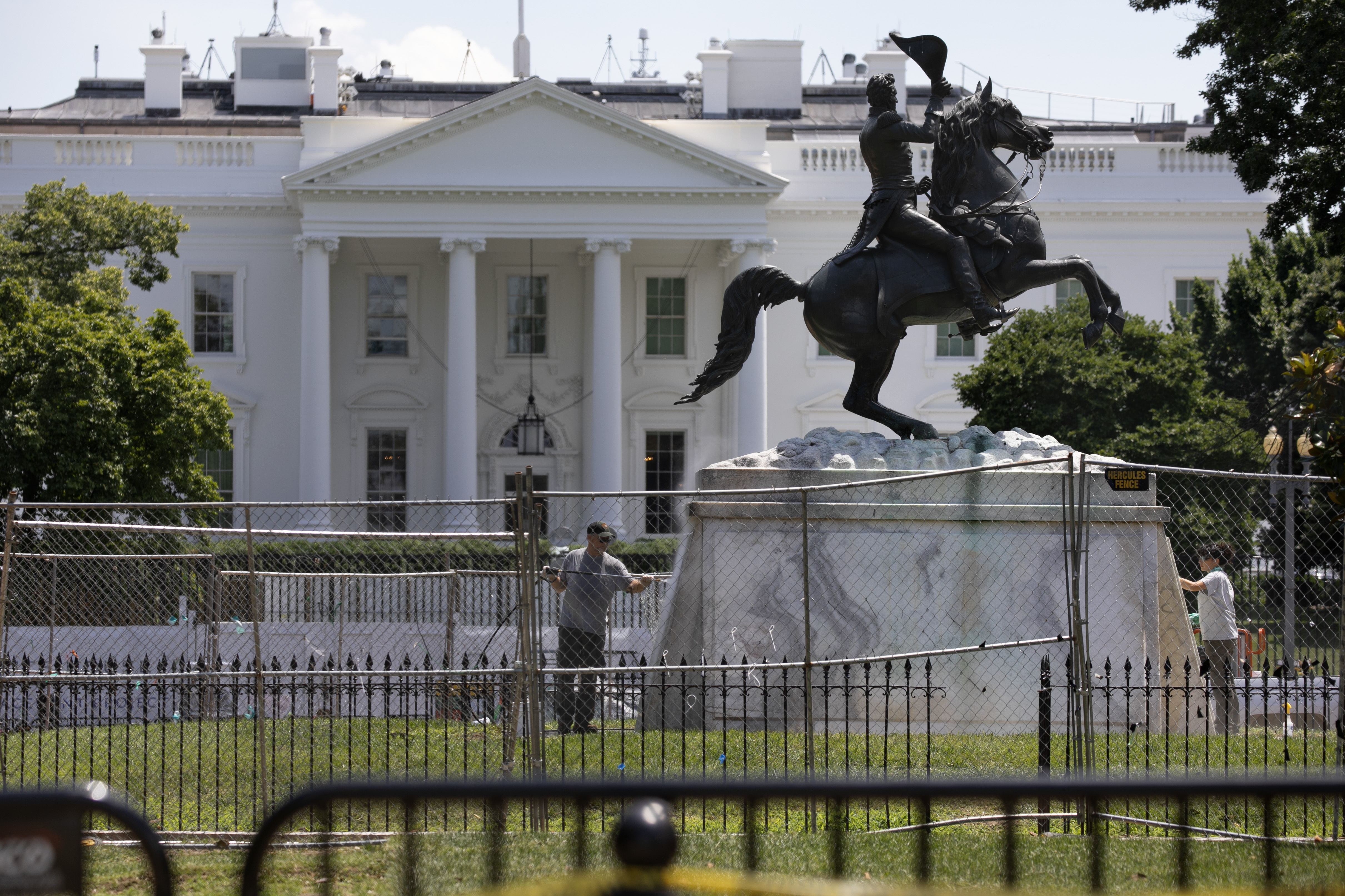 Andrew Jackson Statue, Washington, White House