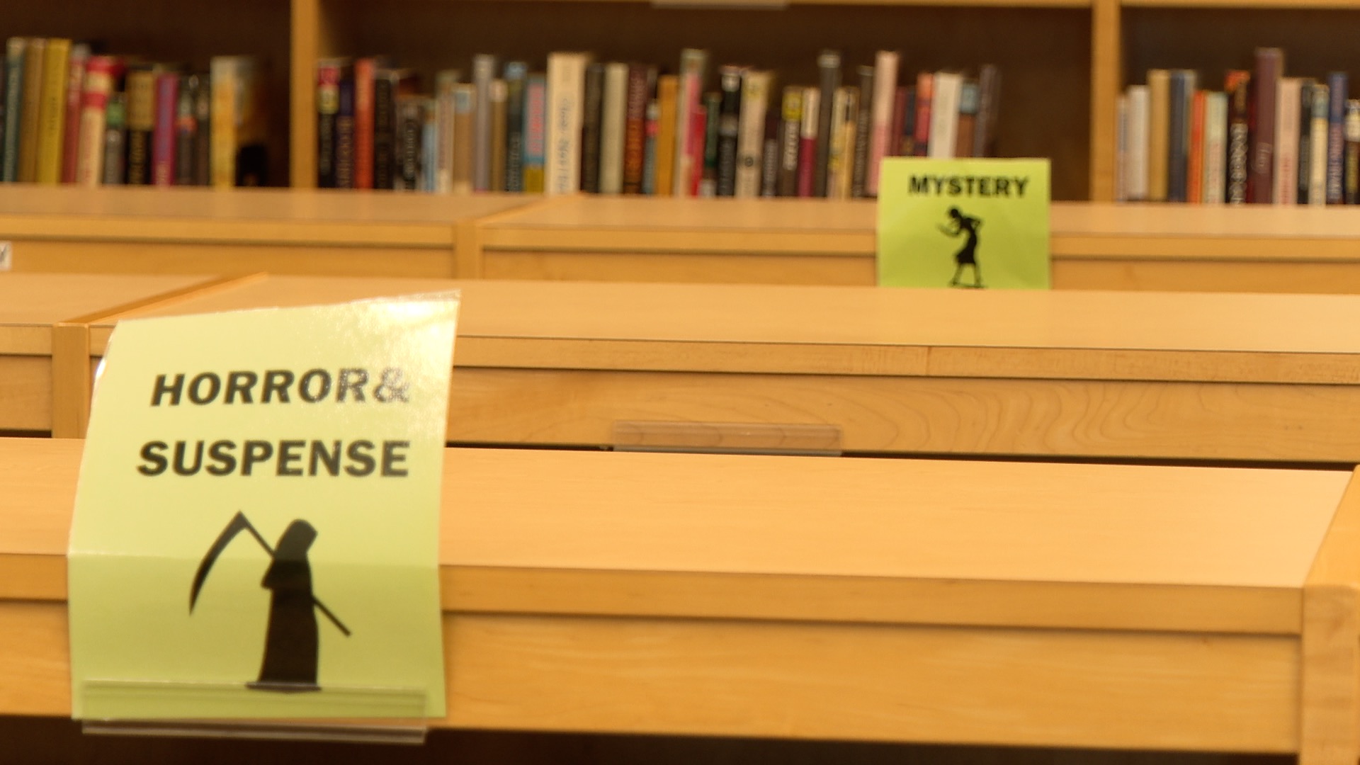 Library inside Eastern HS in Lansing