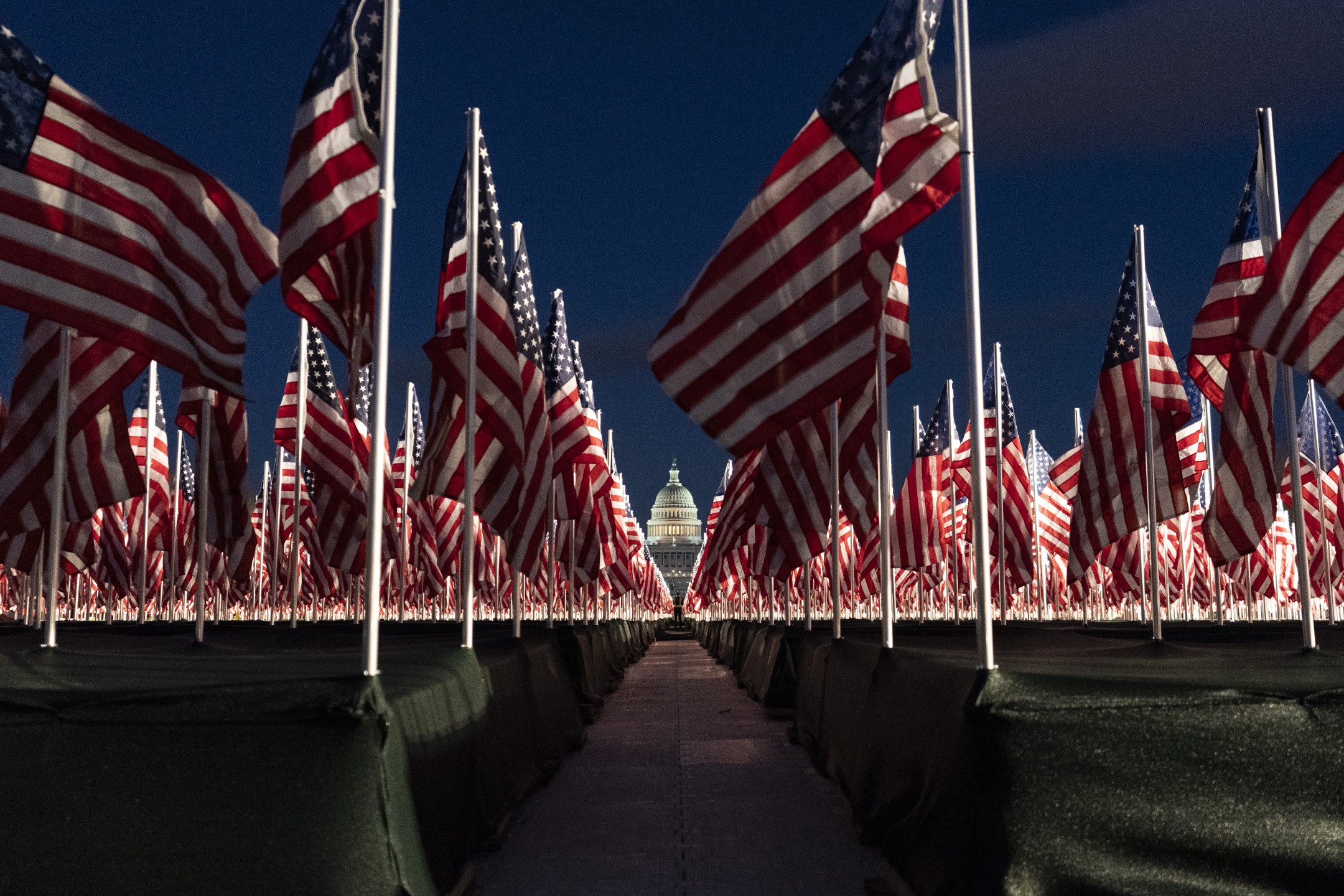 FIELD OF FLAGS EXHIBITED ON NATIONAL MALL