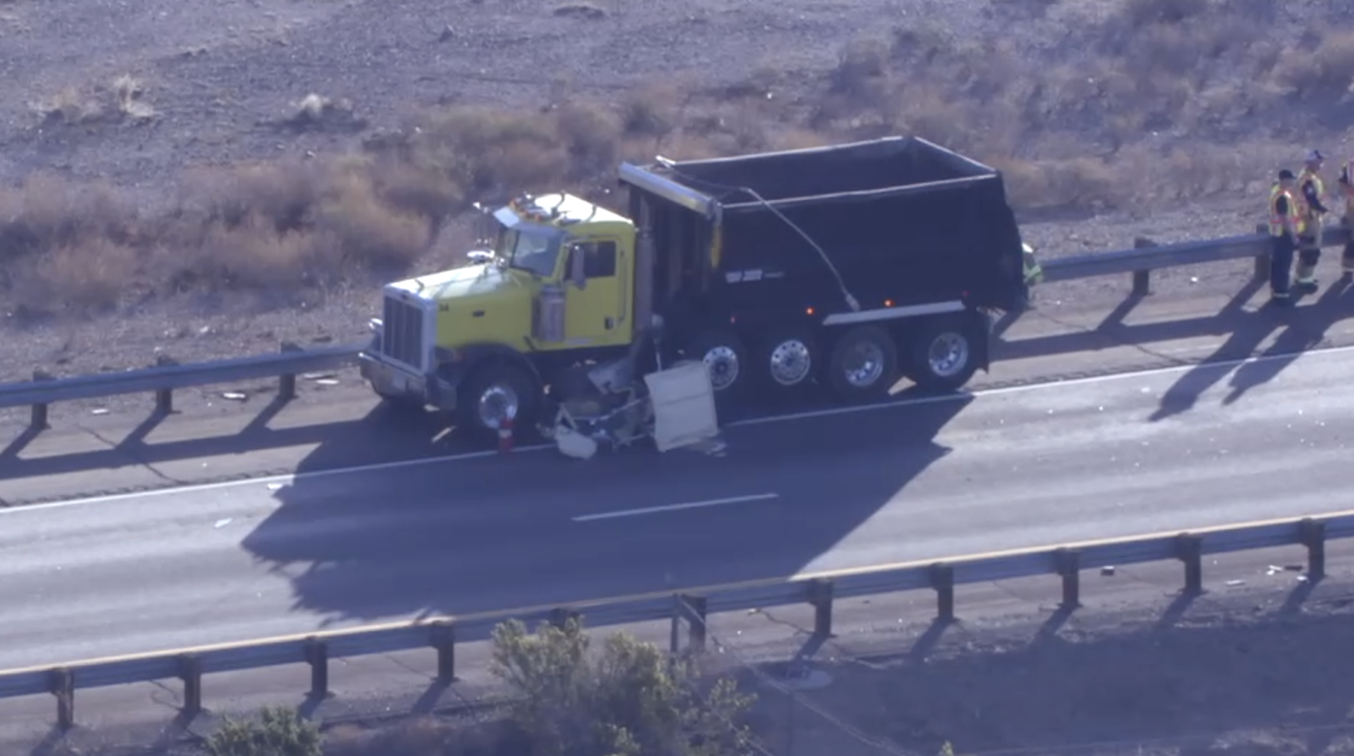 US 60 golf cart and dump truck crash 4-10-25