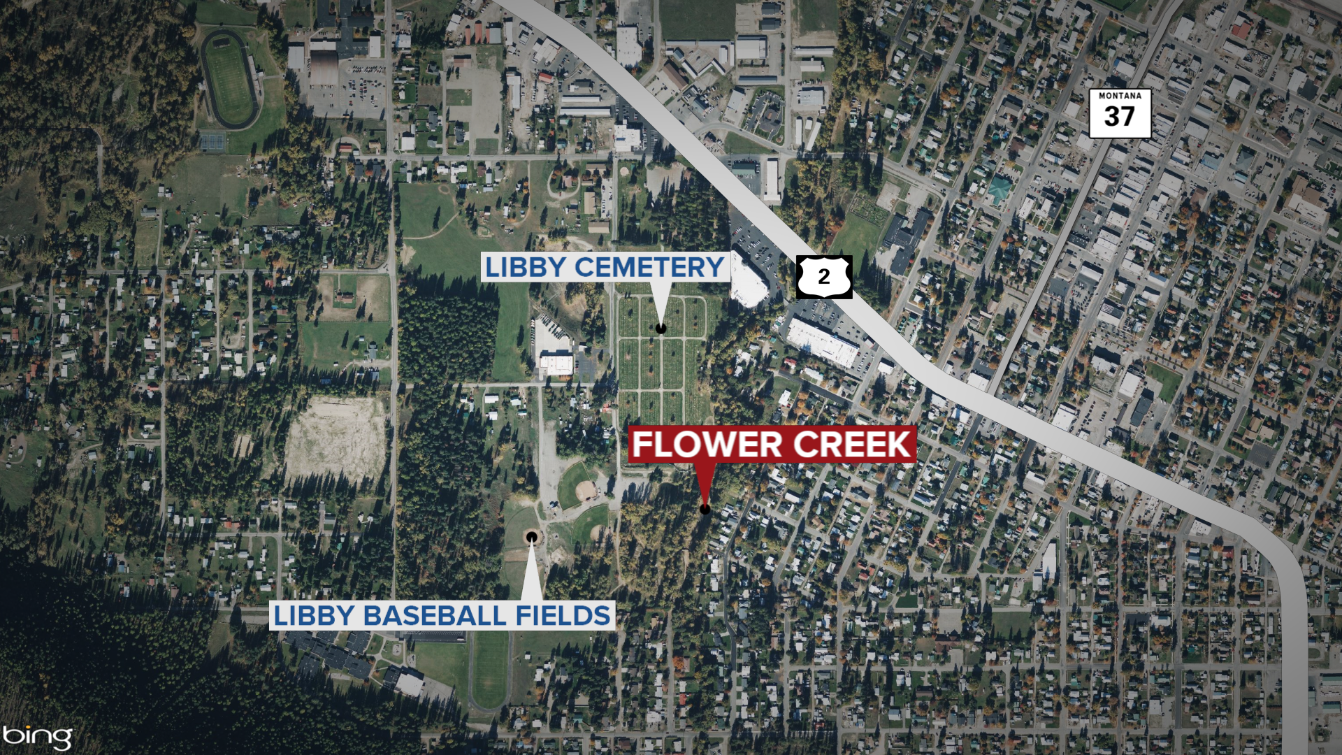 Libby Flower Creek Body Found Map