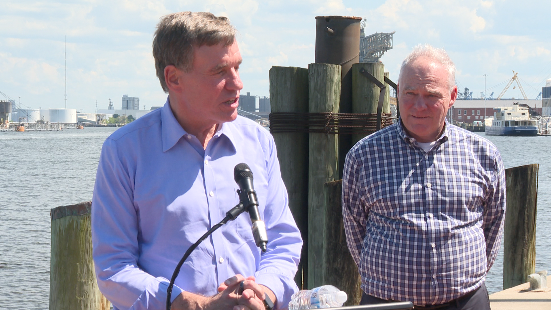 Warner and Kaine in Portsmouth