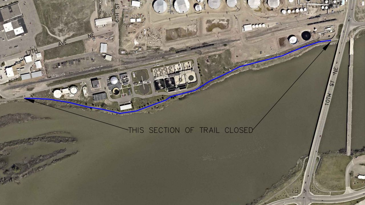 Section of River's Edge Trail temporarily closed