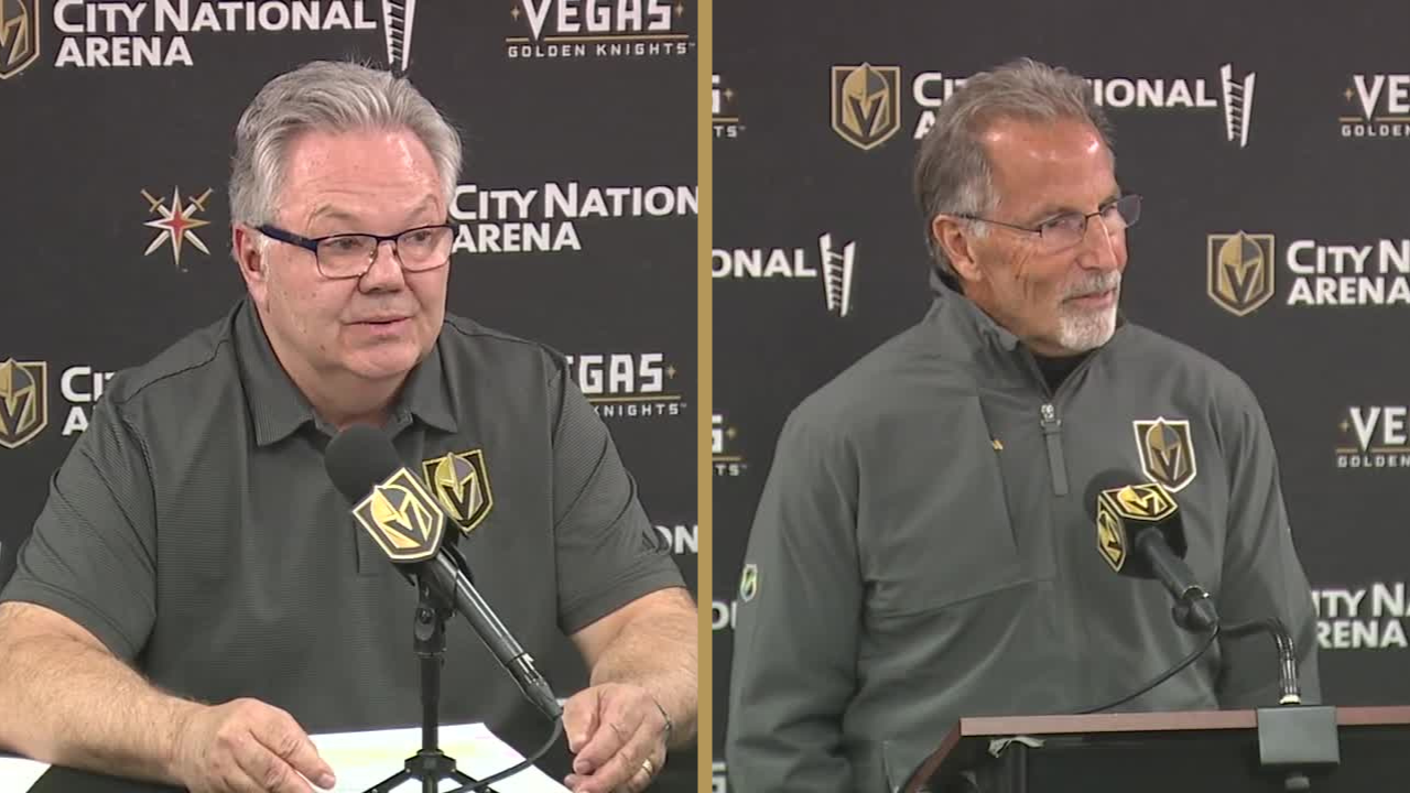 McCrimmon, Tortorella speak on coaching changes for Vegas Golden Knights