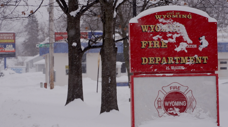 Firefighters battle blazes in winter conditions