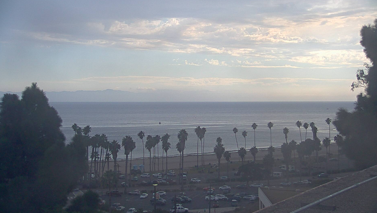 Santa Barbara Coast with clouds