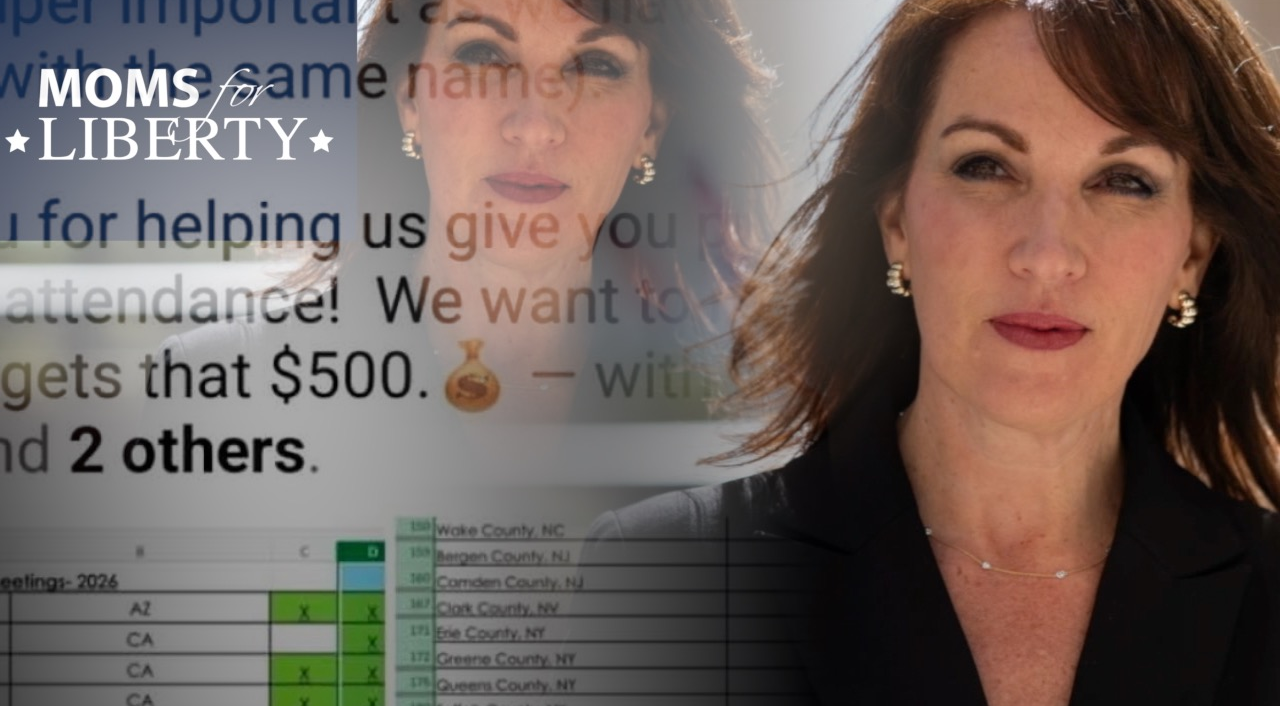 Is Moms for Liberty paying local chapters to attend monthly Zoom calls?