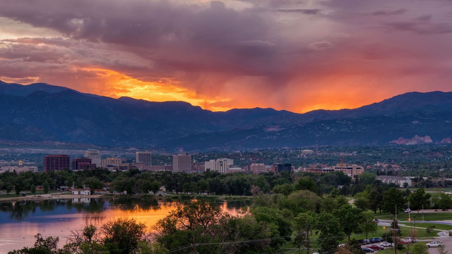 Colorado Springs sunset