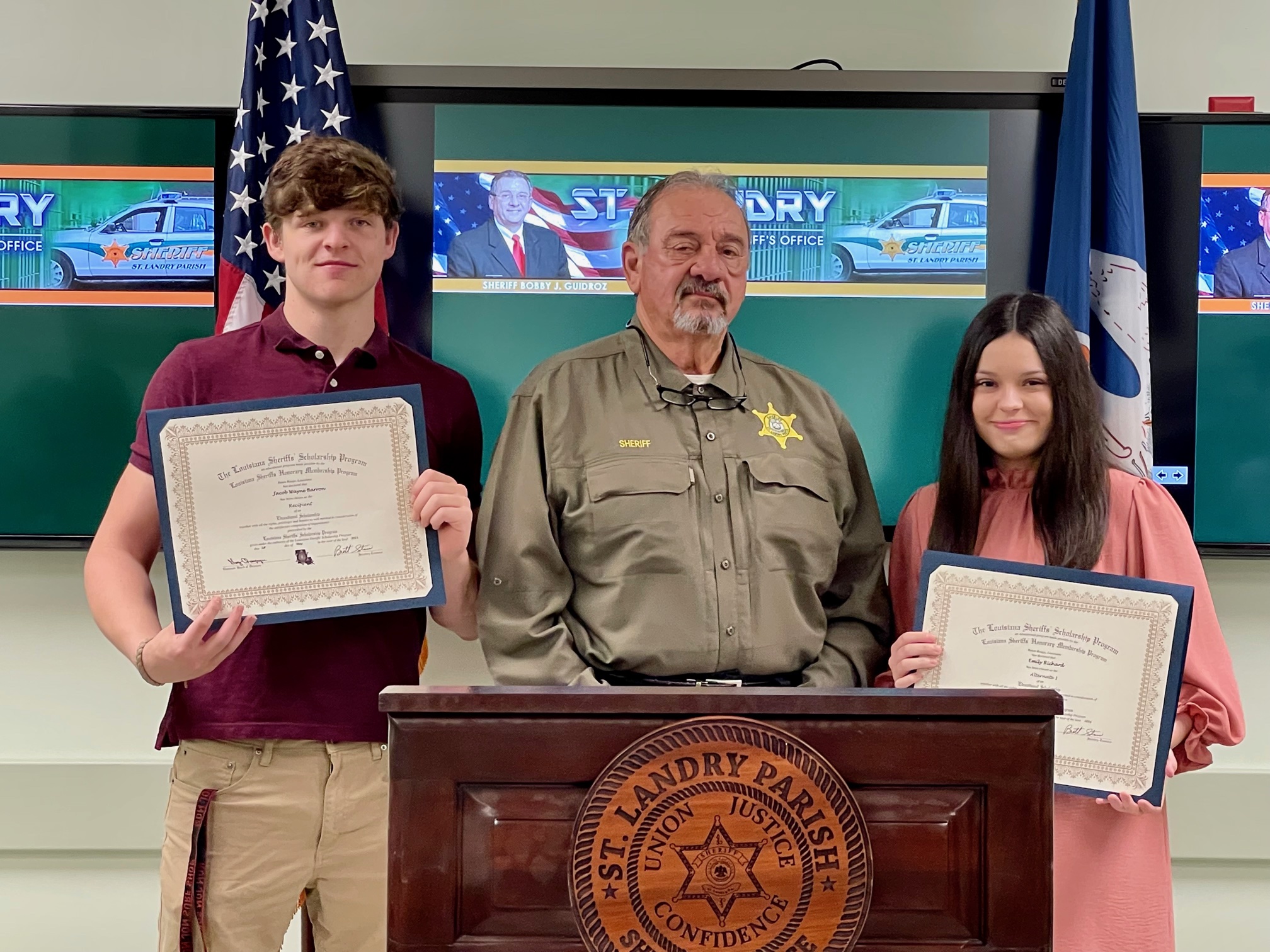St. Landry Sheriff's Association Scholarship winners 2021