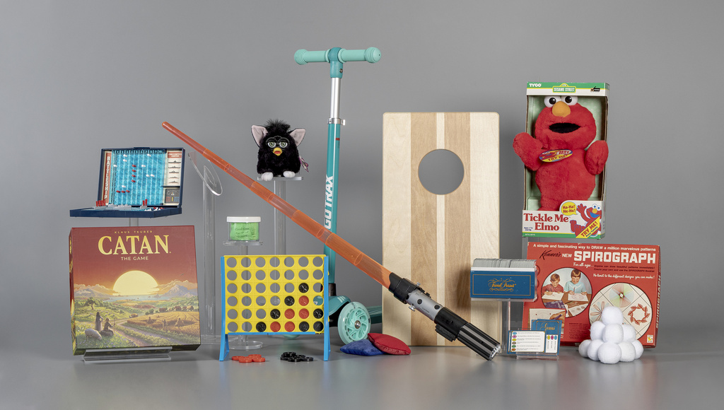 The Strong's National Toy Hall of Fame in Rochester, N.Y., on Sept. 17, 2025, announced the 12 finalists in the running for induction later this year: Battleship, Catan, Connect Four, cornhole, Furby, scooter, slime, snow, Spirograph, Star Wars Light Saber, Tickle Me Elmo, and Trivial Pursuit.  