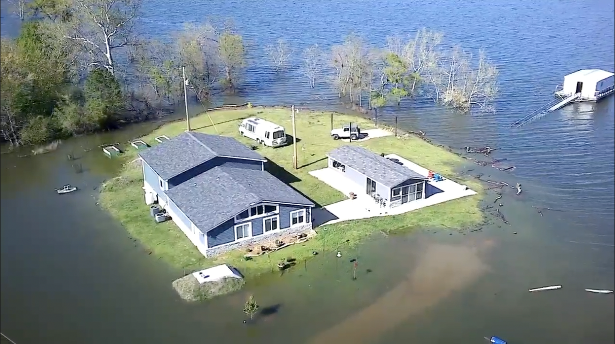 Flooding in Lake Hudson