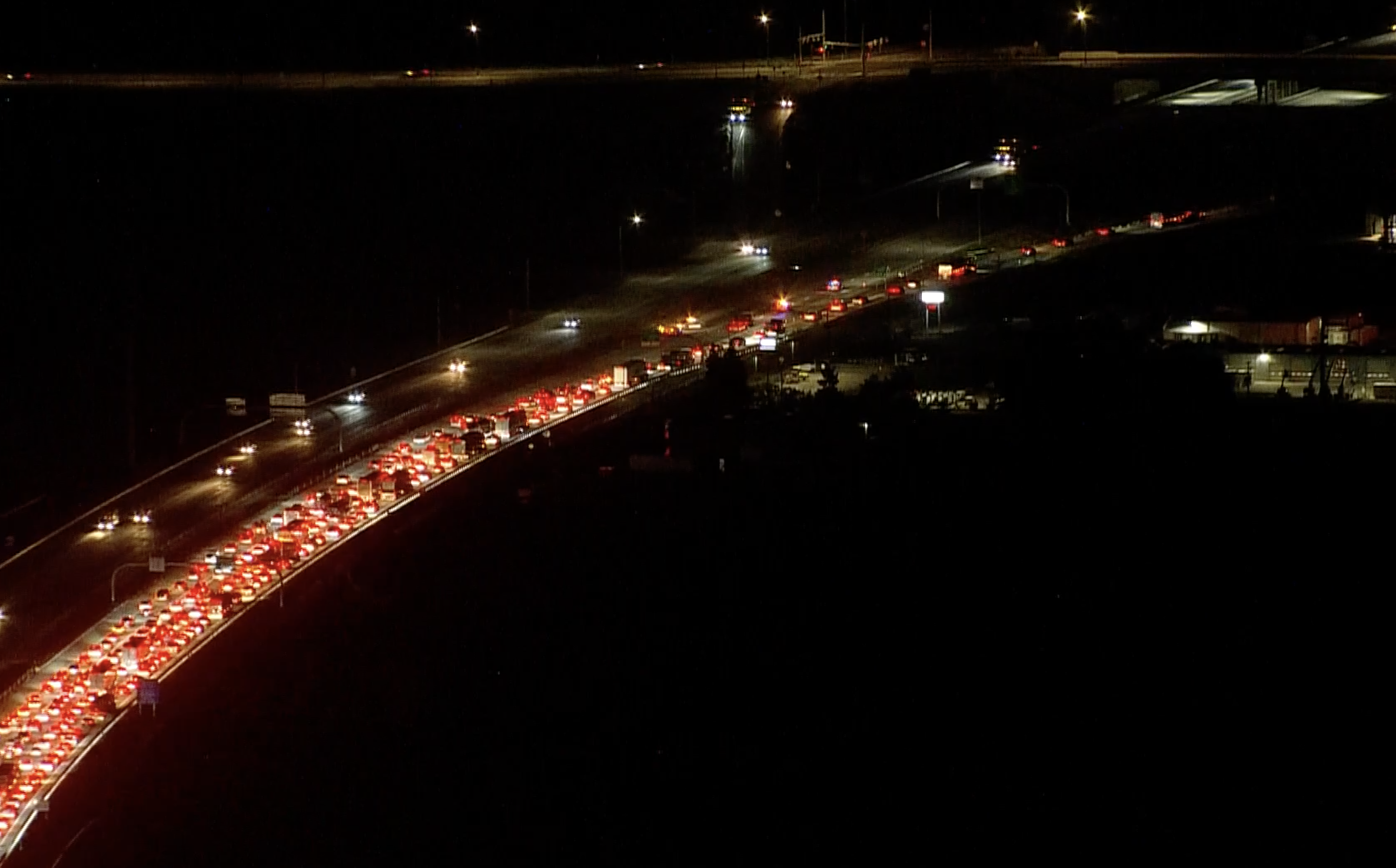 car pedestrian crash on I-25 near prospect road oct 14 2024