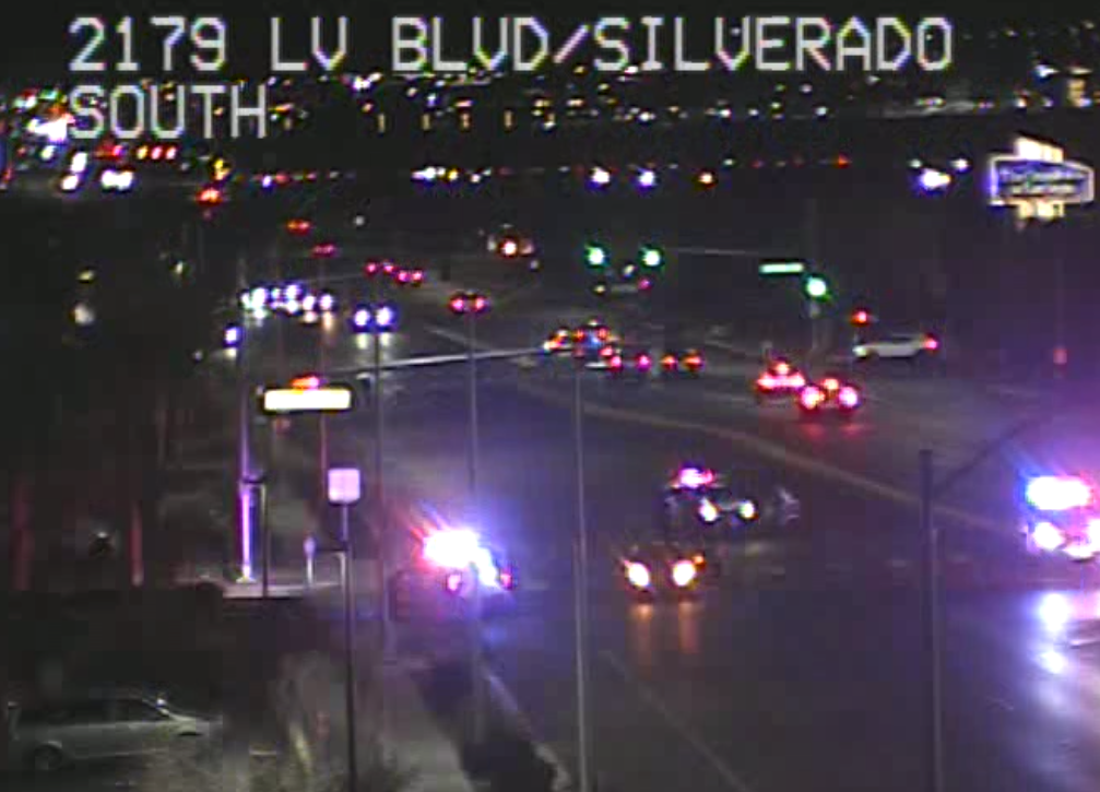 Crash LV Blvd Silverado