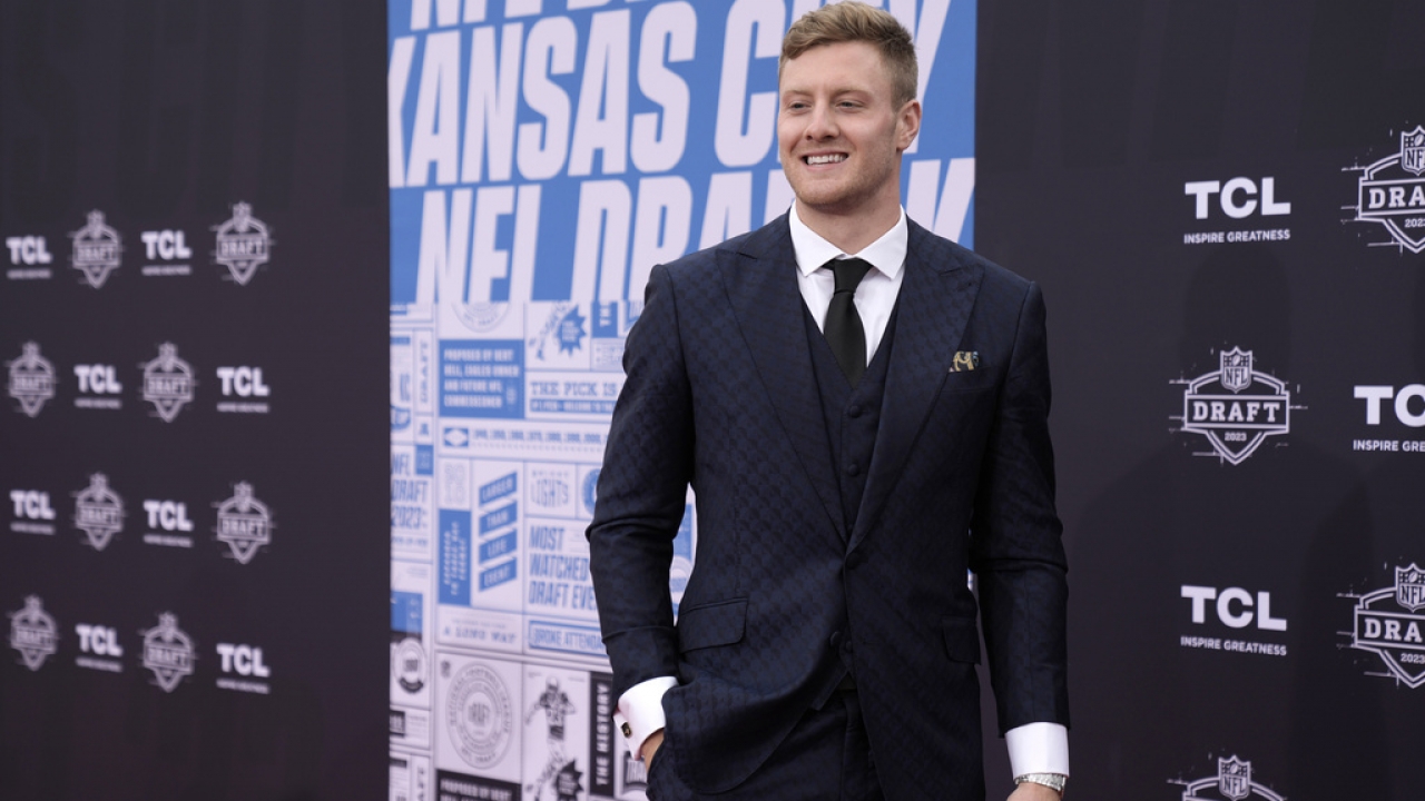 Kentucky quarterback Will Levis at the first round of the NFL football draft, Thursday, April 27, 2023.
