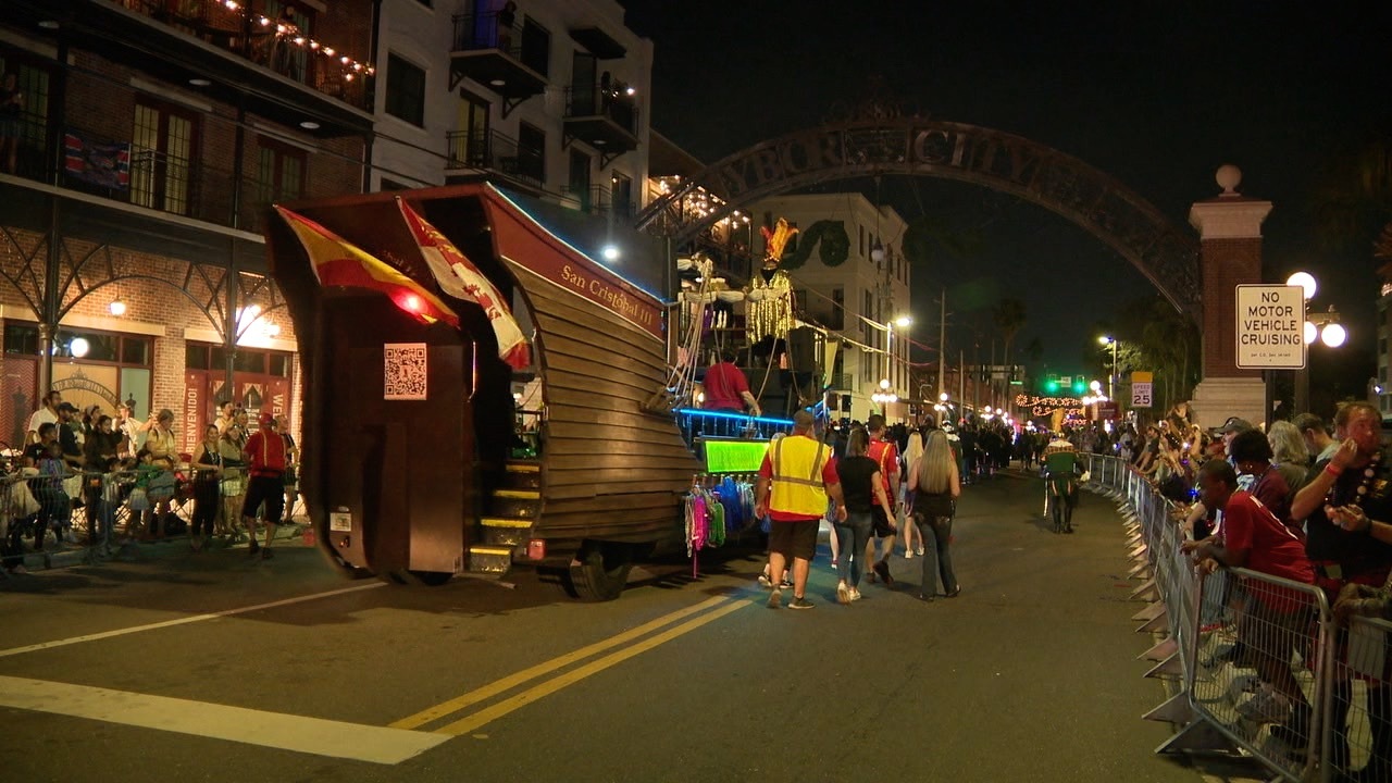Floats light up Ybor City for 2025 Knight Parade 