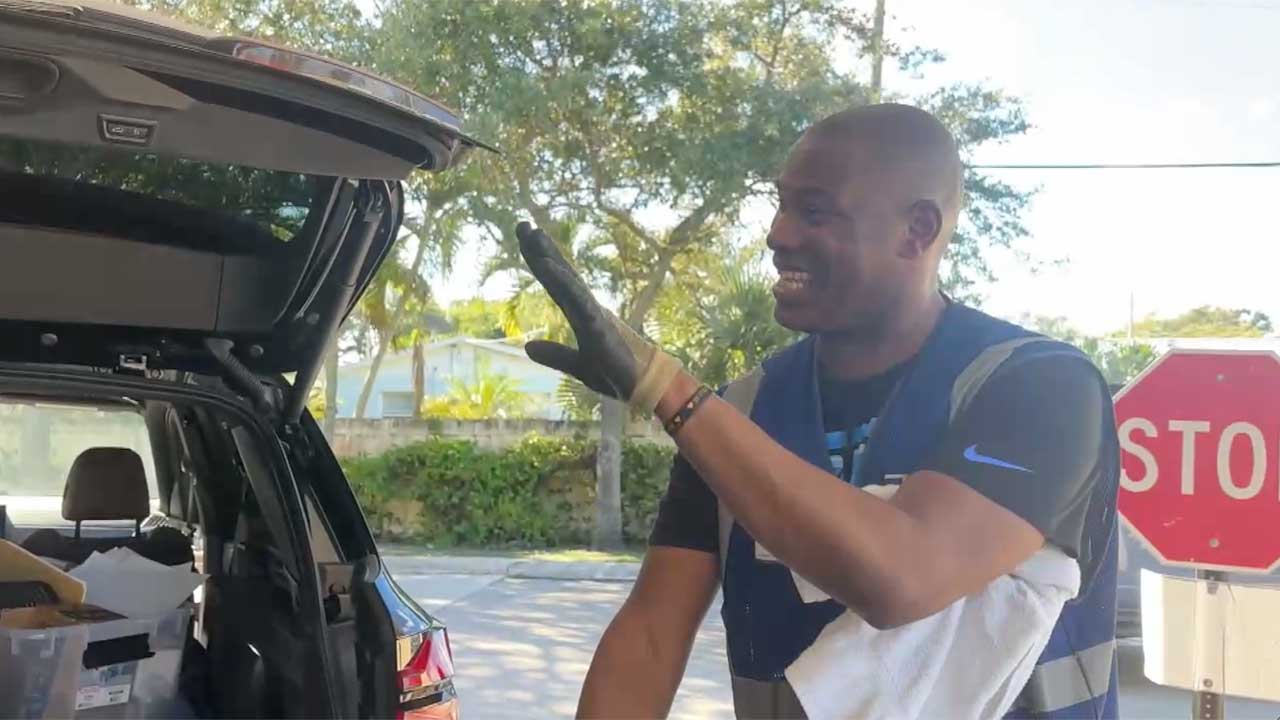 Jeffrey McFadden Jr. has worked at the Jupiter Goodwill for 19 years.