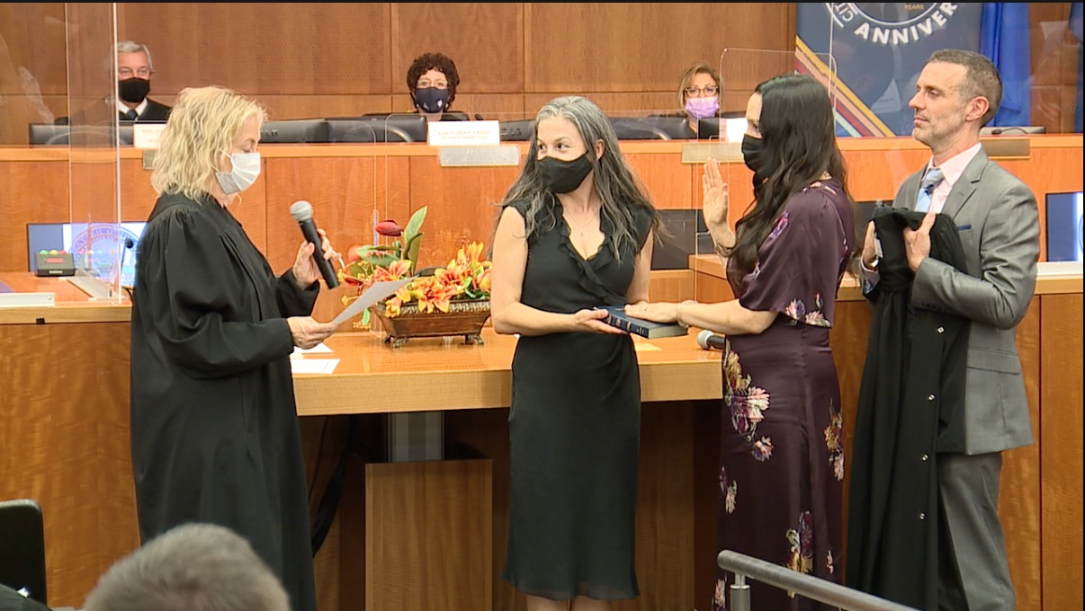 Nevada's Eighth Judicial District Court swears in 22 female judges