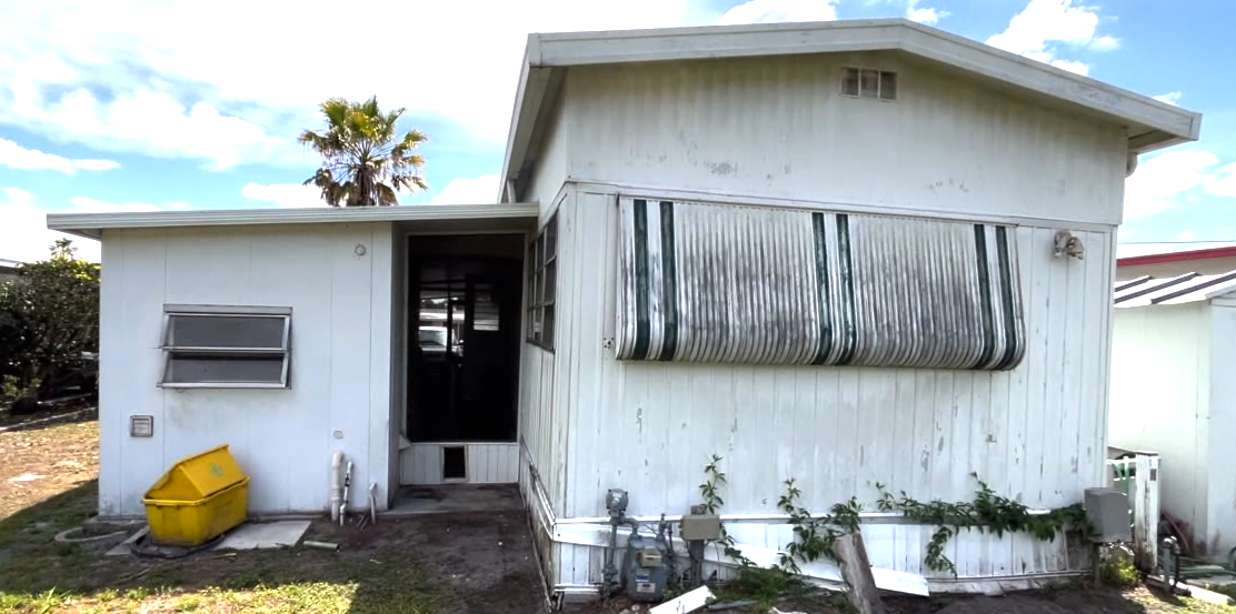 Marita's damaged home post-hurricane irma