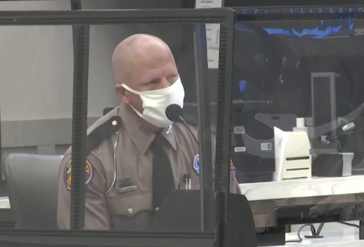DEFENSE WITNESS 2: Jeffrey O'Pry. He's been with Florida Highway Patrol for 6 years.