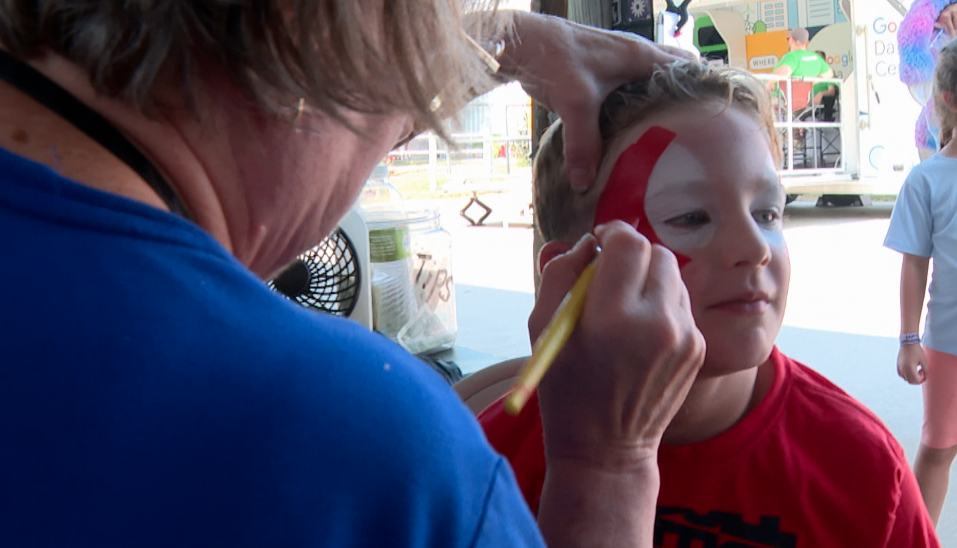 Face Painting at the Sarpy County Fair
