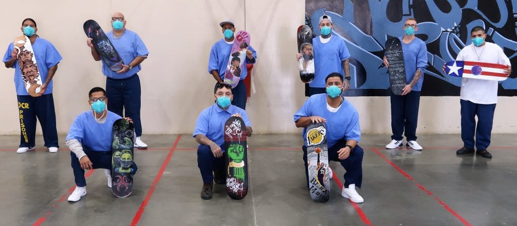 Fresno organization auctions skateboards painted by inmates