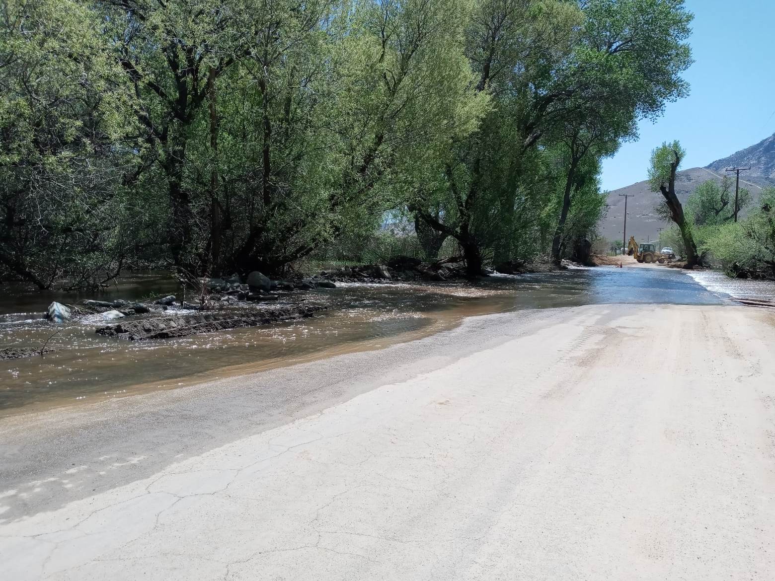 Weldon ranchers on flooded Fay Ranch Road