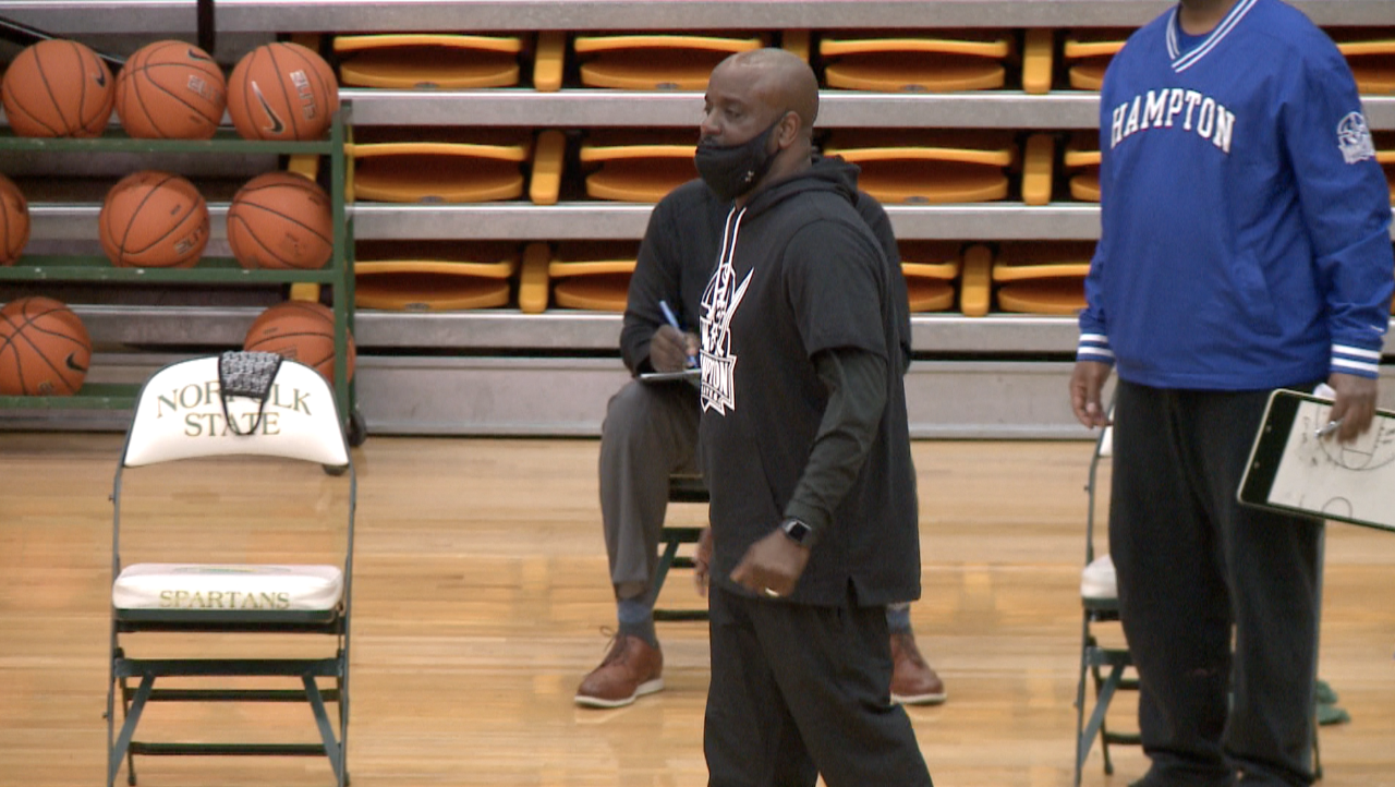 Coach Buck Joyner, Hampton men's basketball