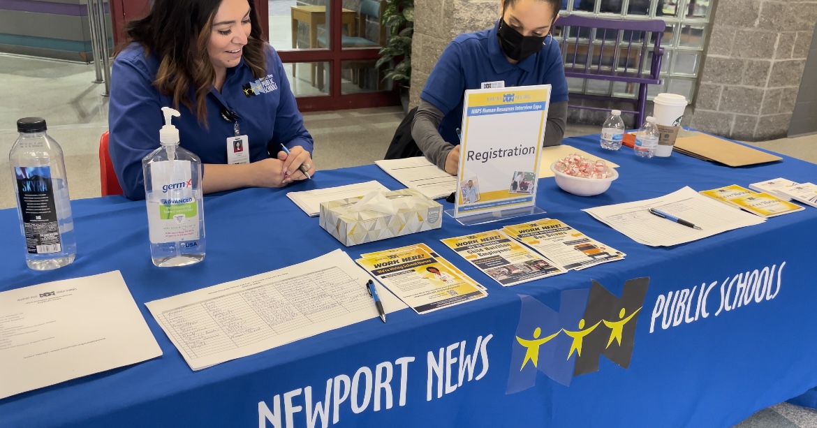 Newport News Public School job fair.