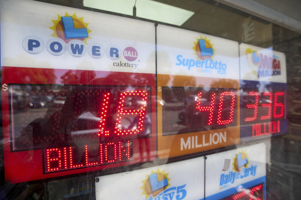 An electronic sign reads $1.8 billion.