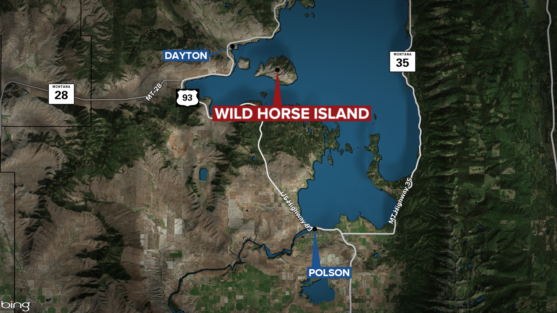 Wild Horse Island Map