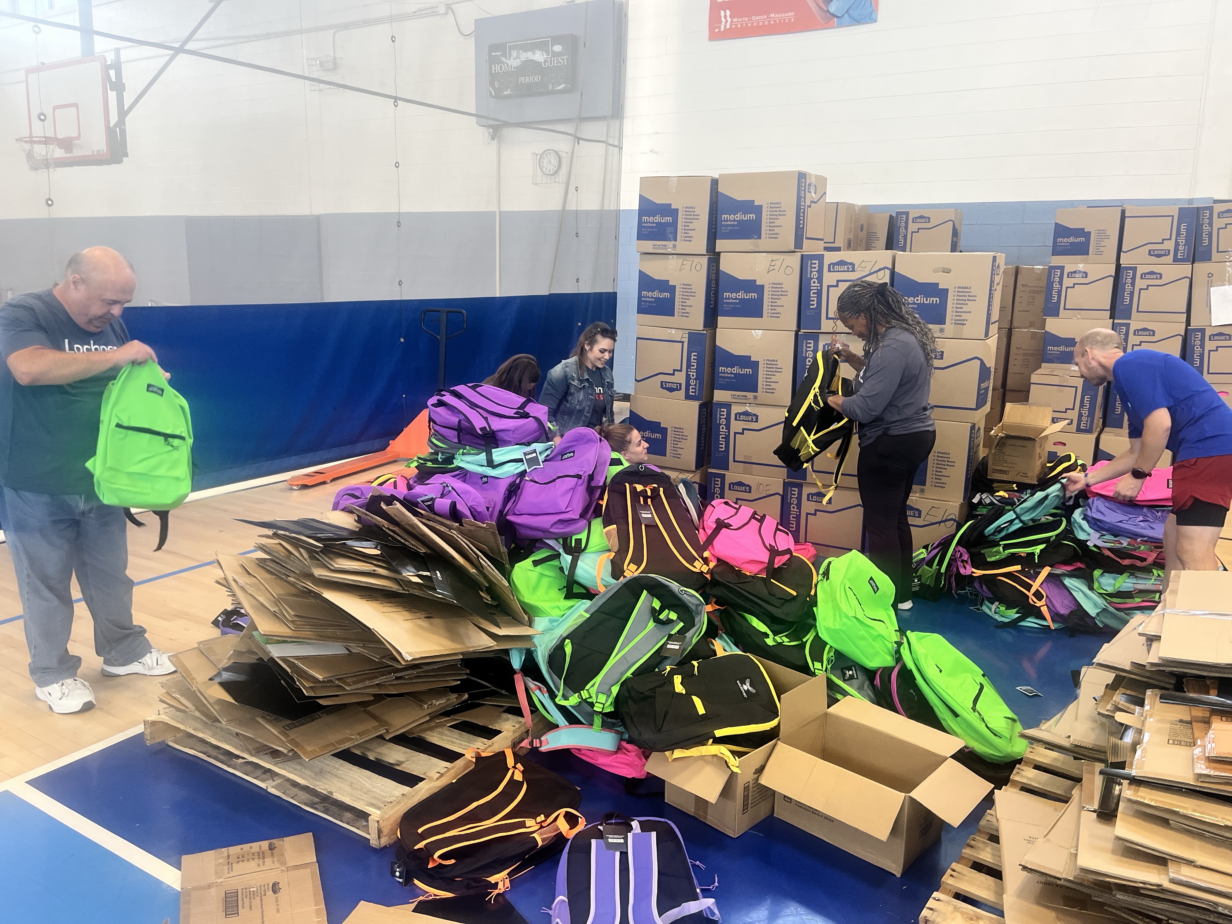 YMCA of Central Kentucky packs backpacks
