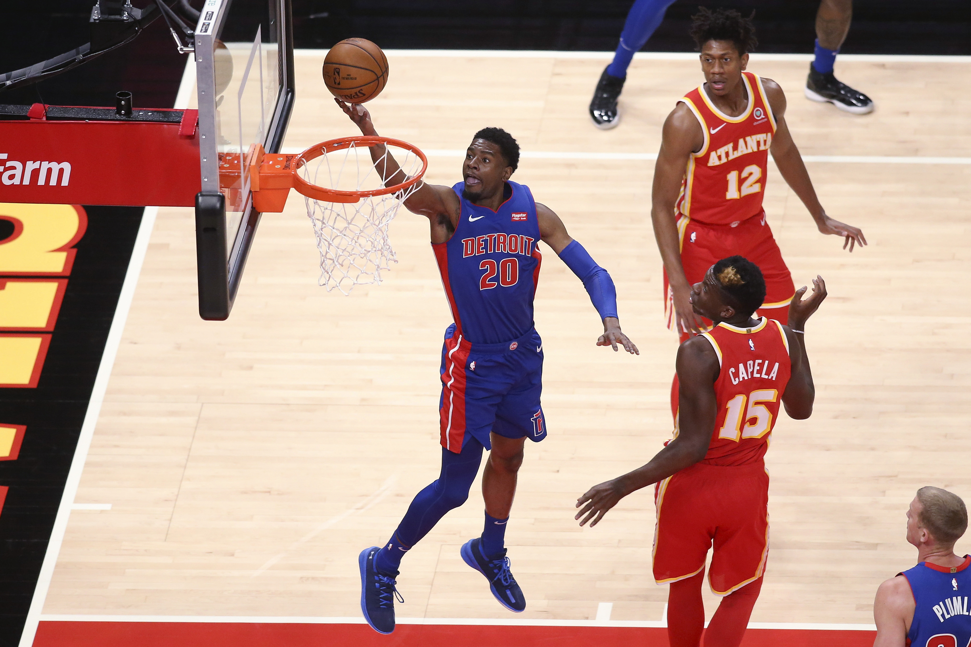 Pistons Hawks Basketball Josh Jackson