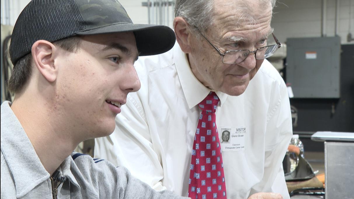 Chesapeake Career Center students reflect on their experience with their grandfathers