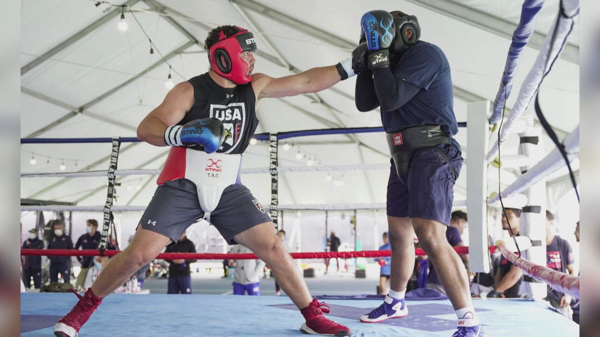 Richard Torrez Jr. competing for gold