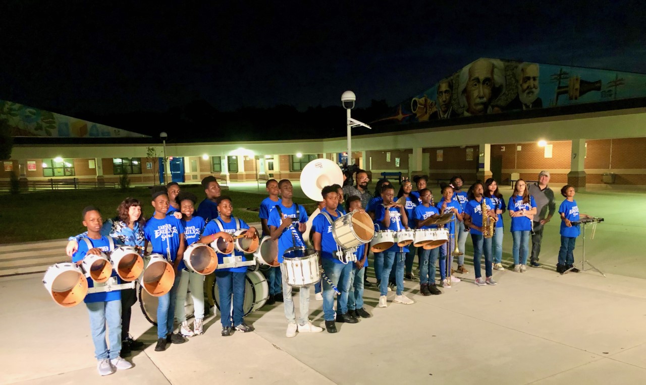 The Carver Middle School band practices on Feb. 2, 2023.jpg