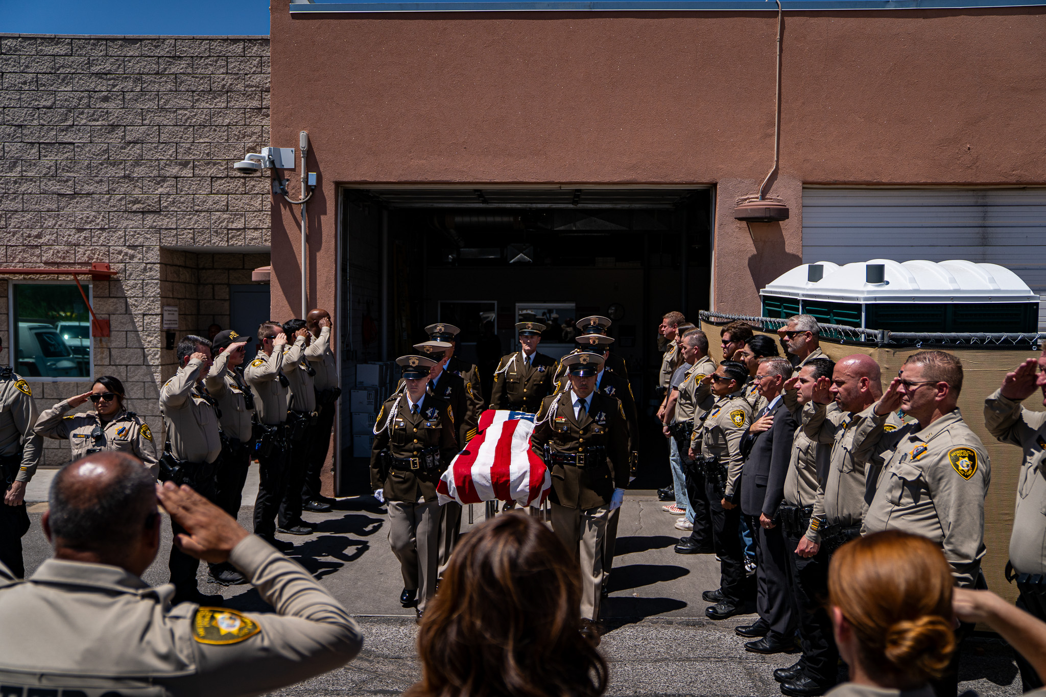 Las Vegas police officer Austin Abdelnabi procession