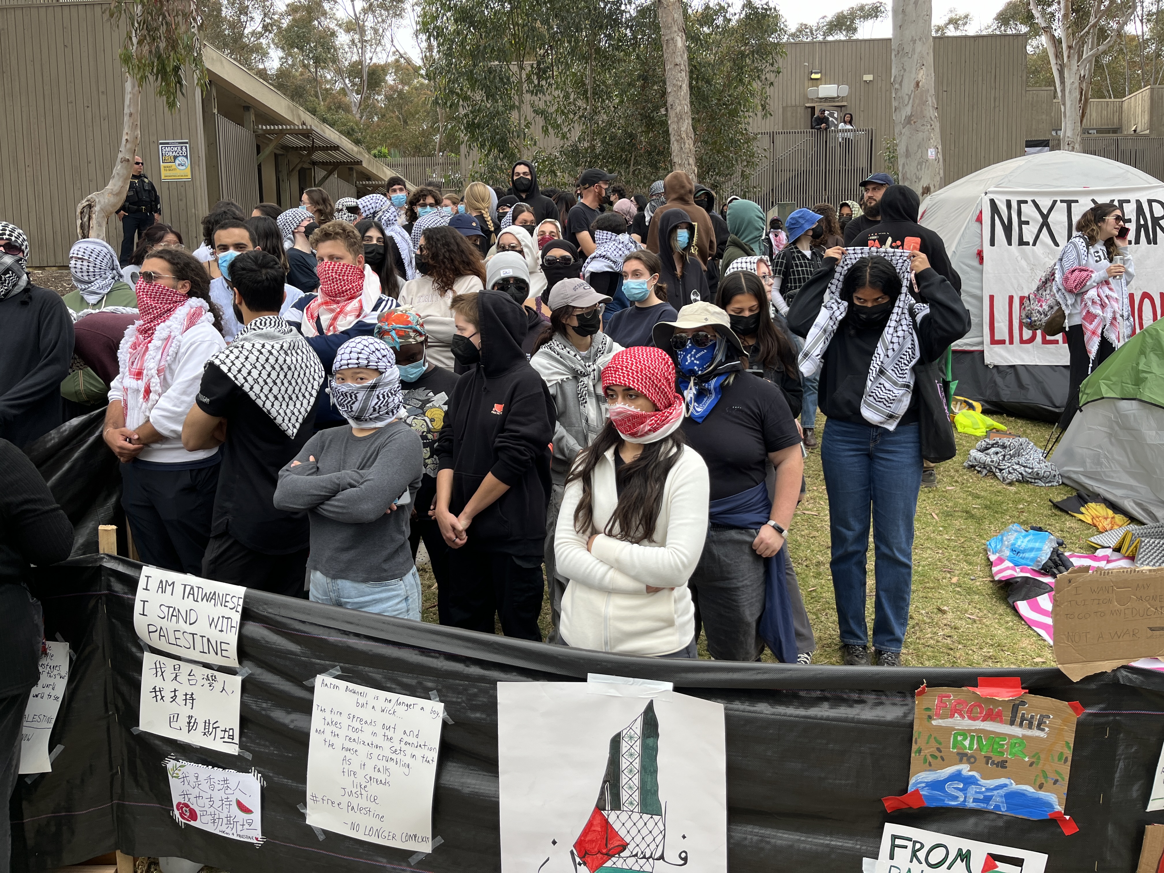Pro-Palestinian protest grows in size at UCSD campus