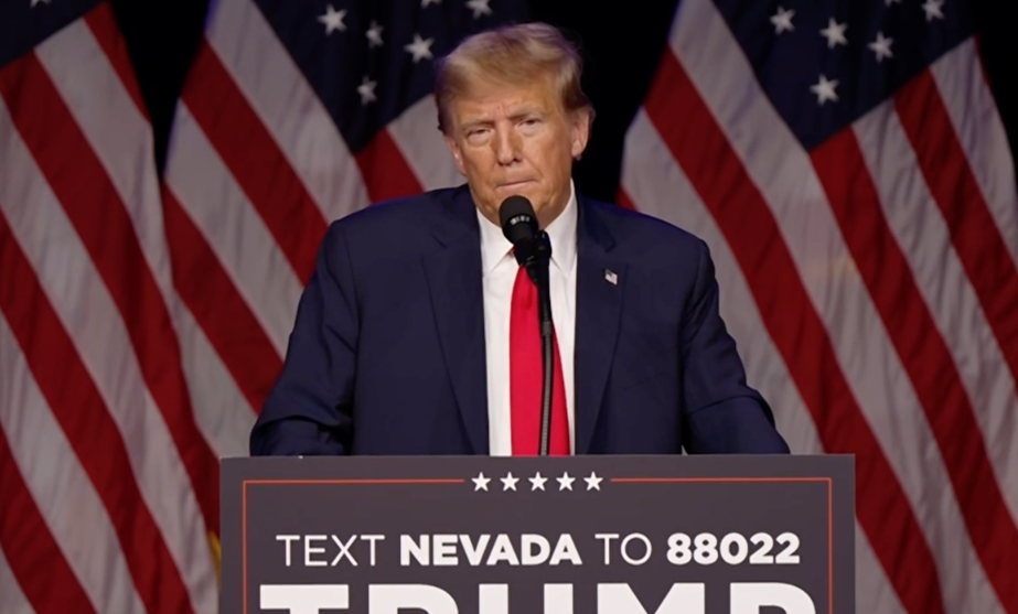 Donald Trump addresses Nevada voters