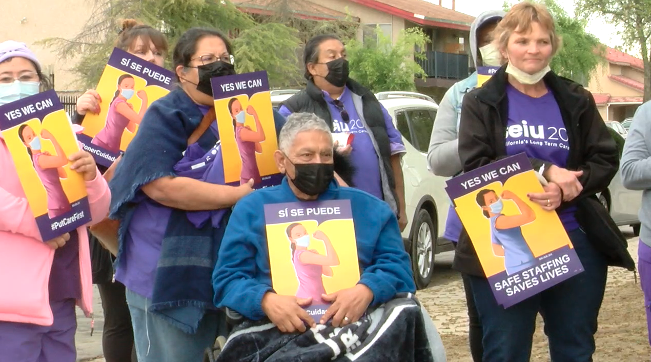 Nursing Home Workers Protest, Delano