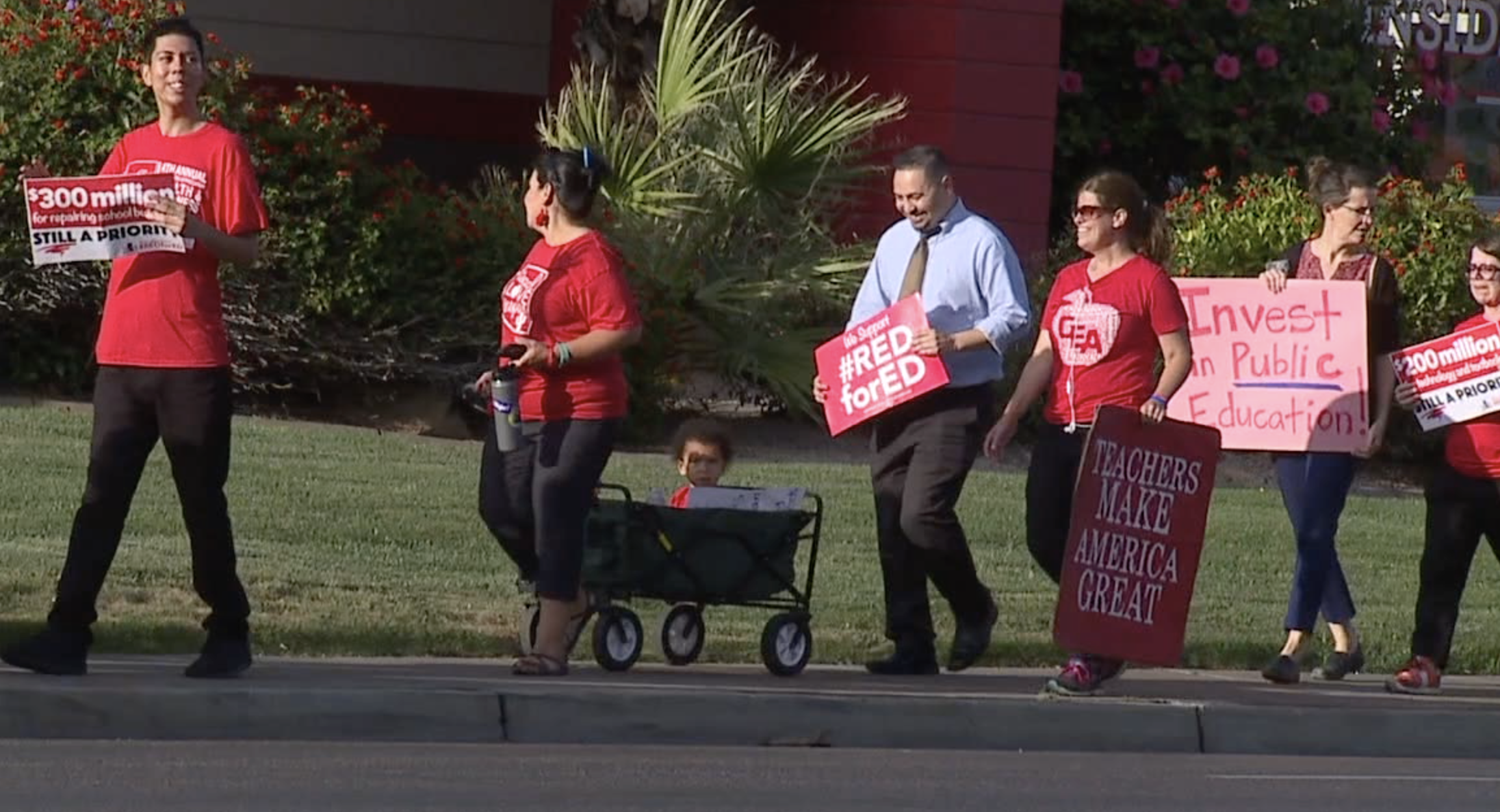 Red for Ed march