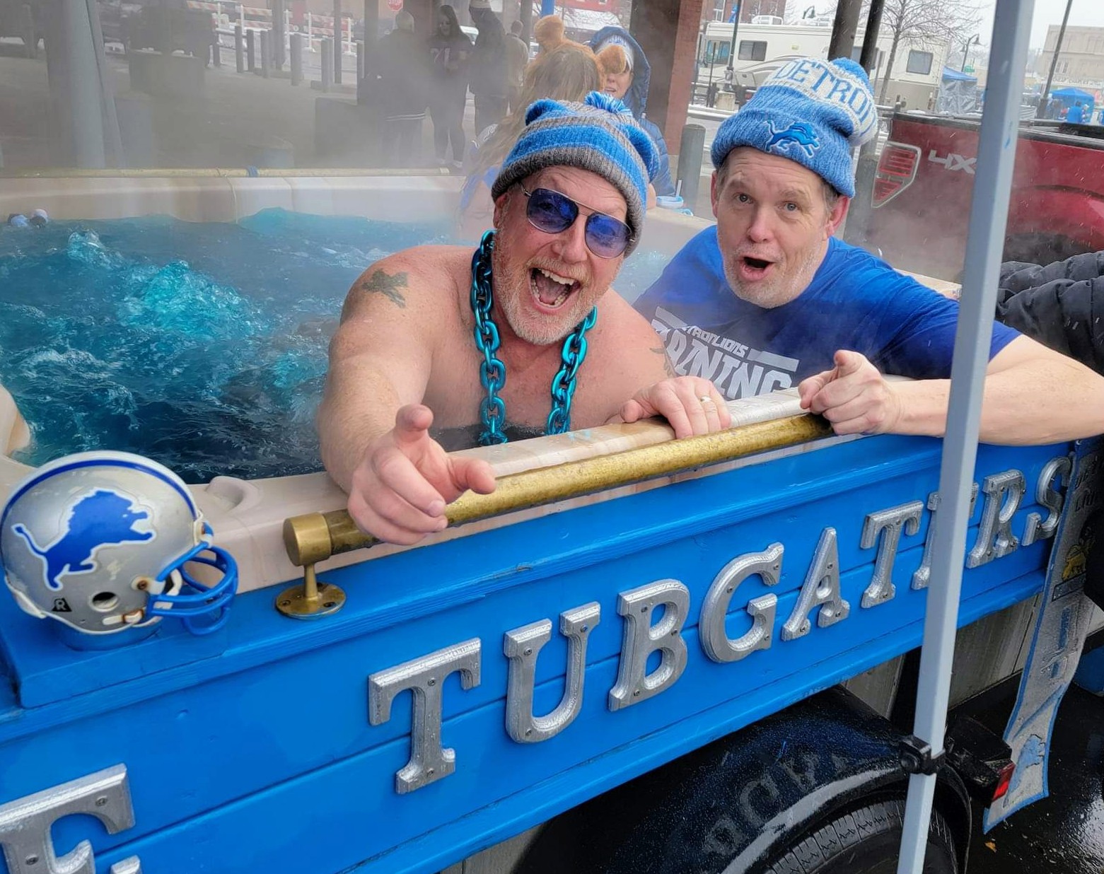 The Tubgaters tailgating in Eastern Market