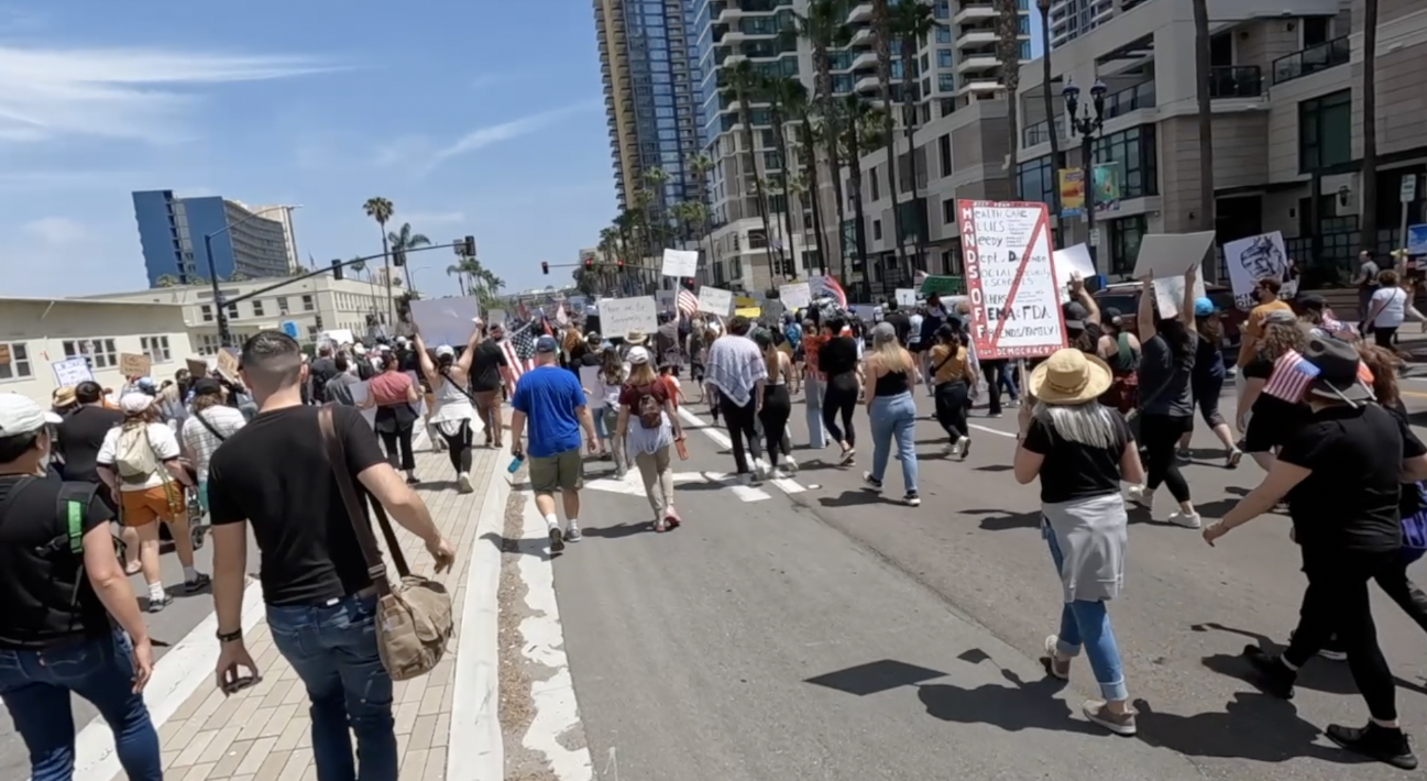 The No Kings protest in June. 