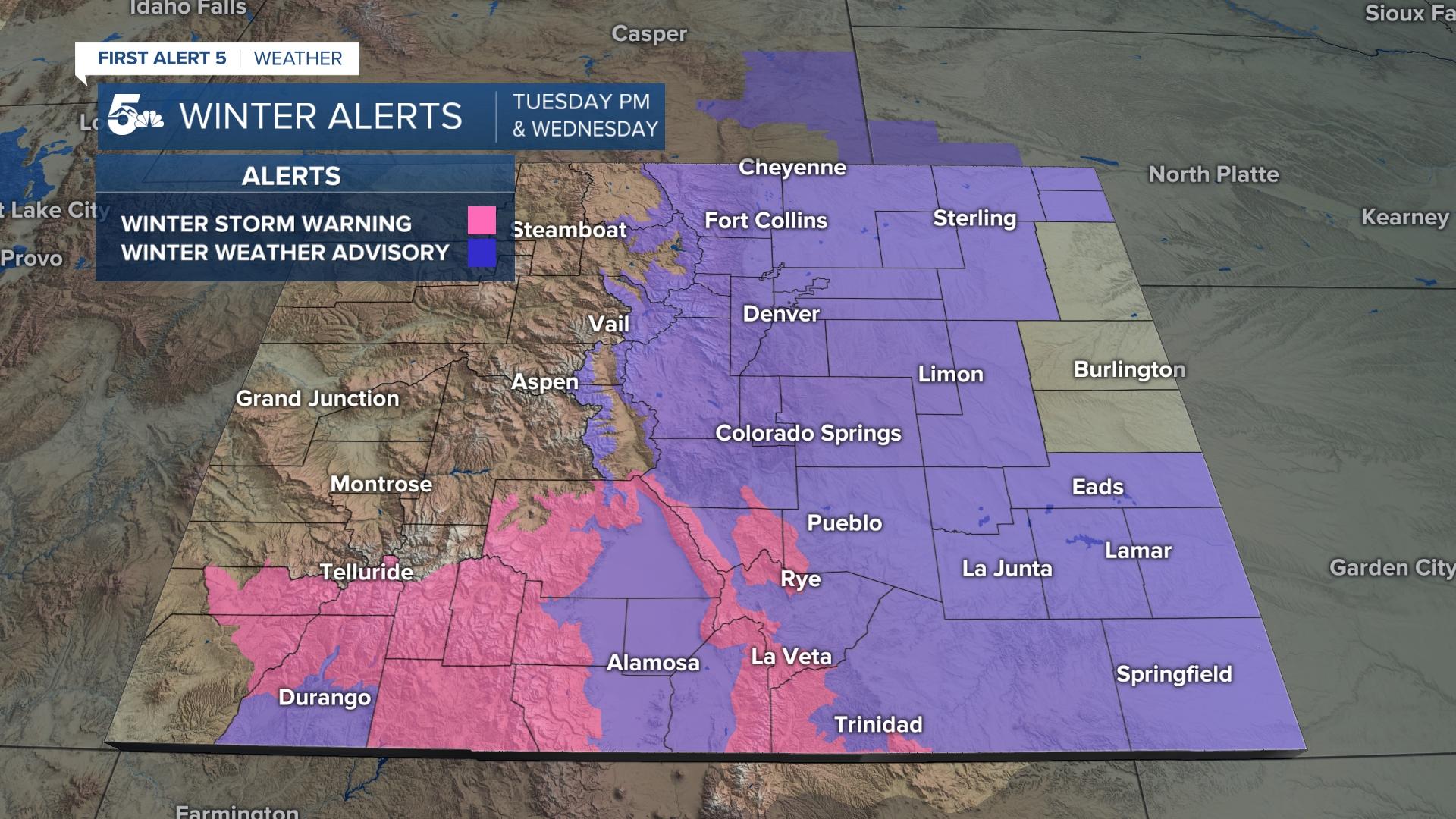 Colorado Winter Weather Alerts