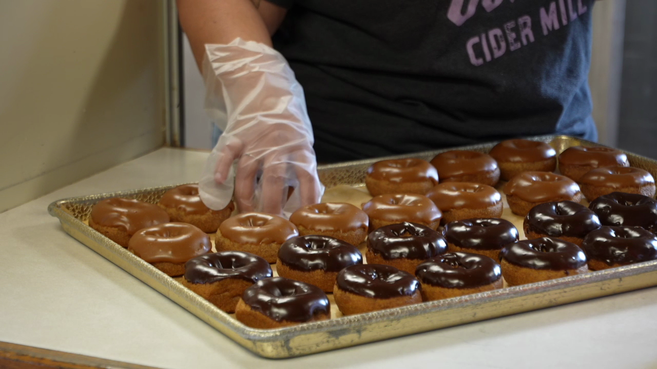 Donuts at Uncle Johns Cider Mill