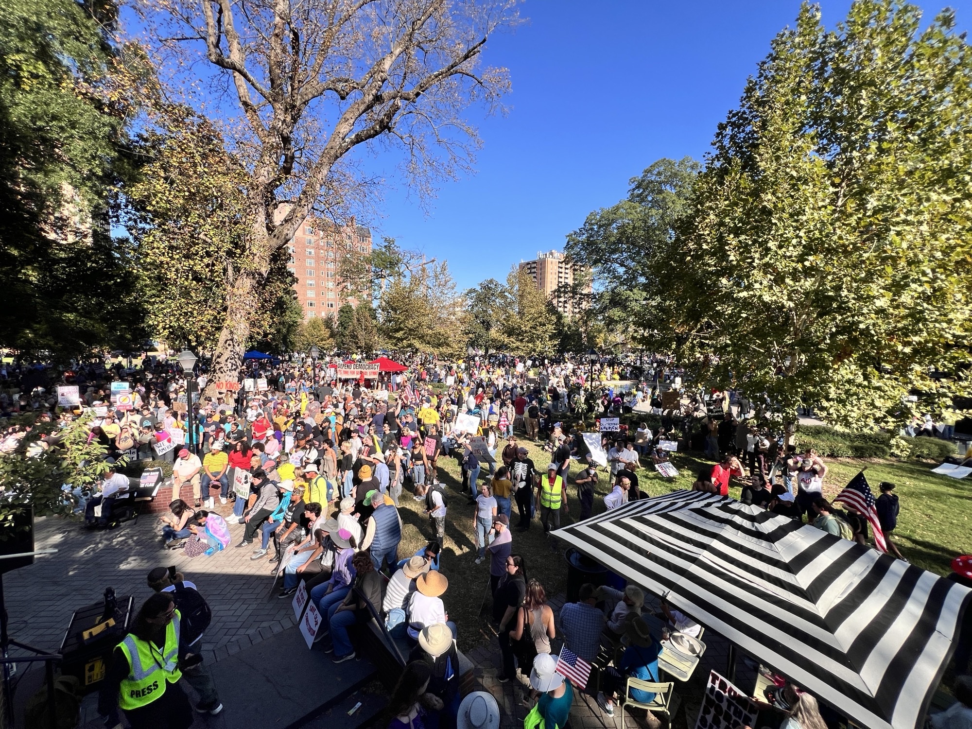 Protesters crowd Richmond for anti-Trump 'No Kings' rally Oct. 18, 2025 