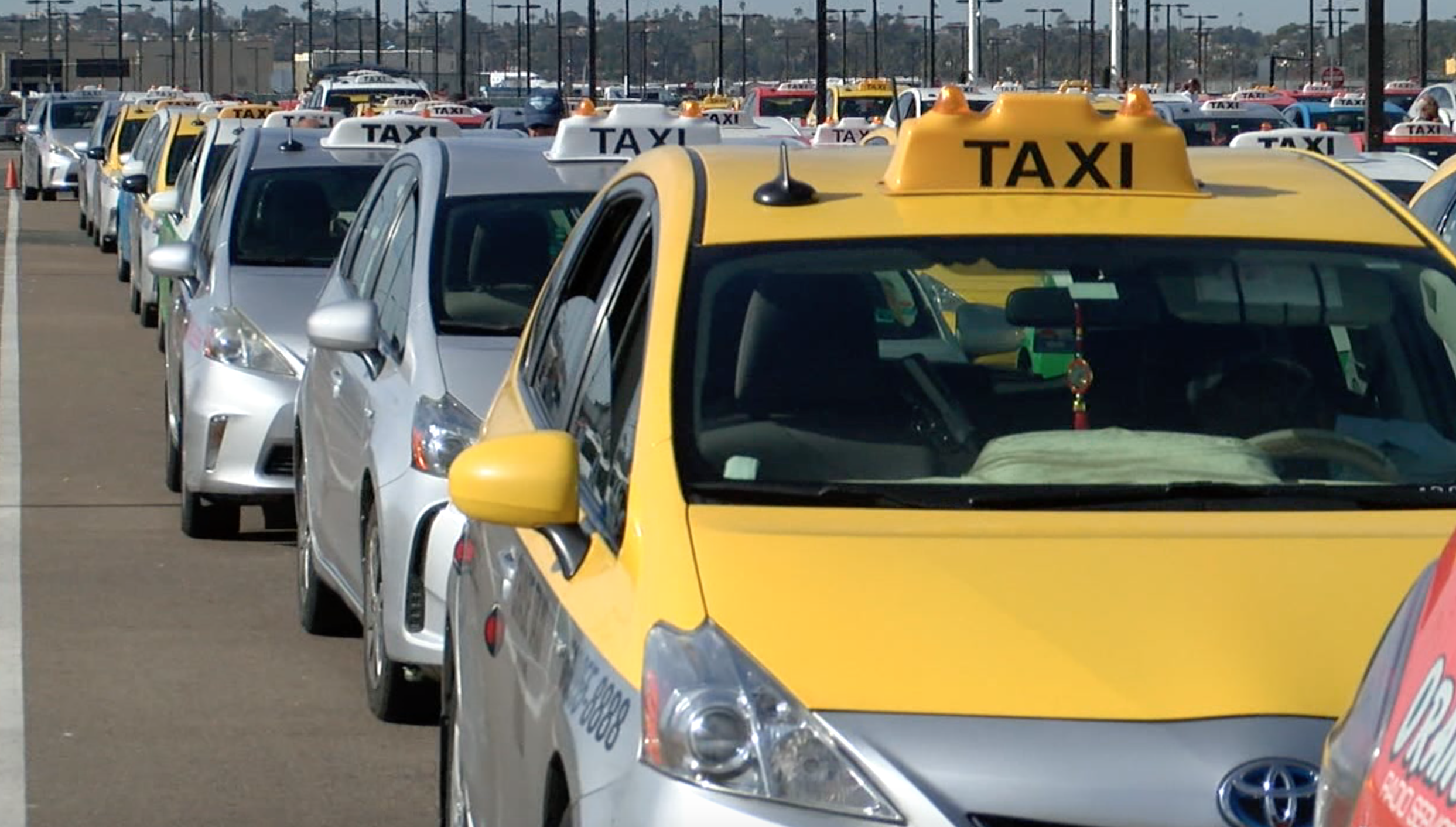 generic san diego taxi cab airport