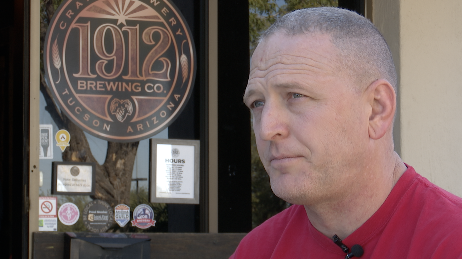 1912 Brewing Company owner and Marine veteran Allan Conger opened the Tucson brewery with his wife, Alicia, in 2015.
